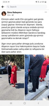 Anım günü qıpqırmızı geyimdə şəhidlər xiyabanına gələn Abşeron səhiyyəsinin şefidir?-Araşdırma-Fotolar